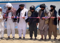 The water supply pipe scheme Project was completed in Nimruz province